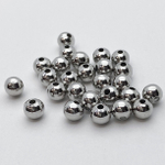 Бусина, цвет серебро, размер 6 мм, цена за 10 шт