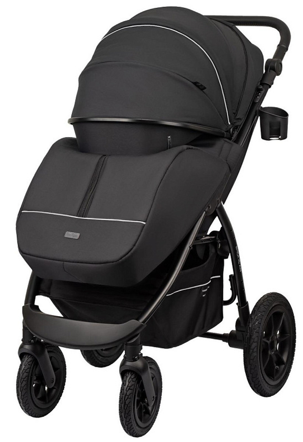Детская прогулочная коляска Indigo Epica XL Air с сумкой 2025 черный