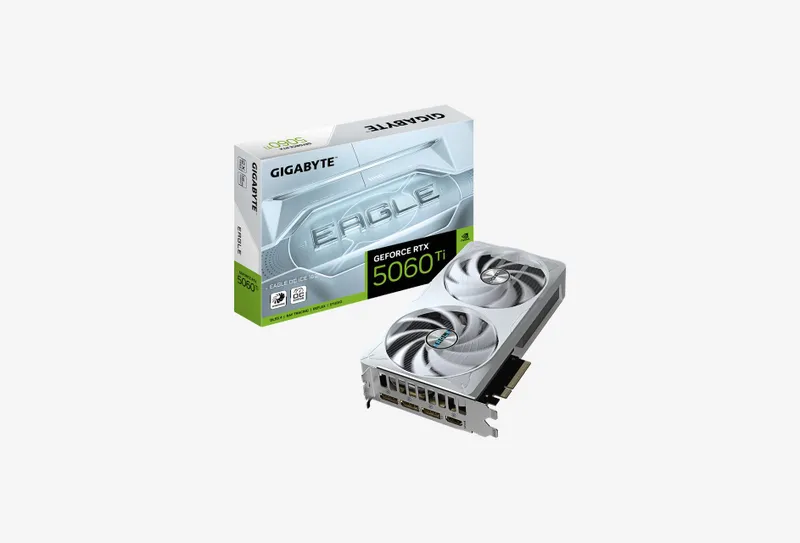 Видеокарта NVIDIA GeForce RTX 5060 Ti Gigabyte EAGLE OC ICE 16Gb (GV-N506TEAGLEOC ICE-16GD)
