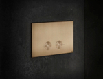 Клавиша смыва Gessi 316, для Geberit Sigma 8 & 12, цвет Warm Bronze Brushed PVD