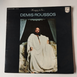 Винтажная виниловая пластинка LP Demis Roussos Happy To Be (Spain 1976) Far Away