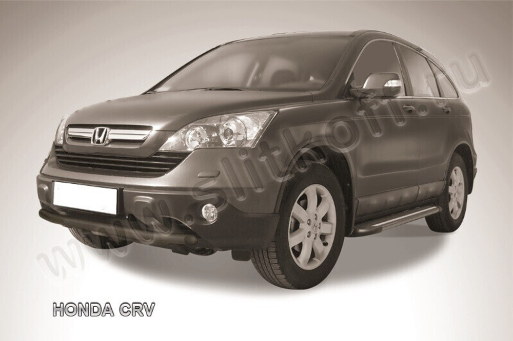 Защита переднего бампера Honda CR-V (2006-2009) d57 черная