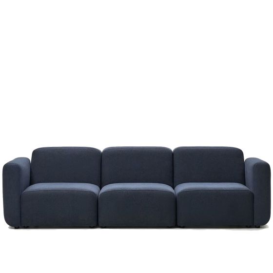 Трехместный модульный диван Neom, 263 см, синий | La Forma | Испания