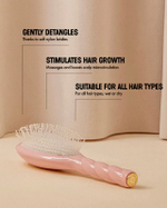 La Bonne Brosse Массажная расческа для волос N 04 Miracle Detangling and Massaging Brush - Pink