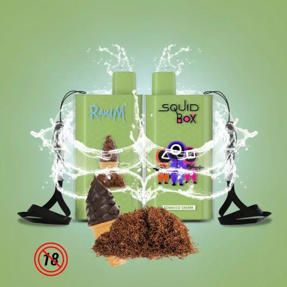RandM  Squid Box 5200 - Tobacco Cream (5% nic)
