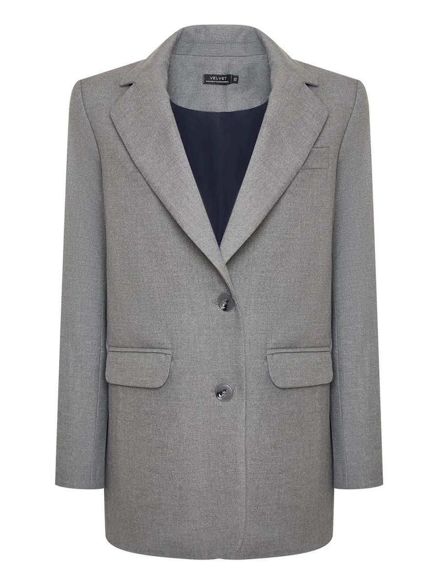Жакет OVER из вискозы темно-серый
