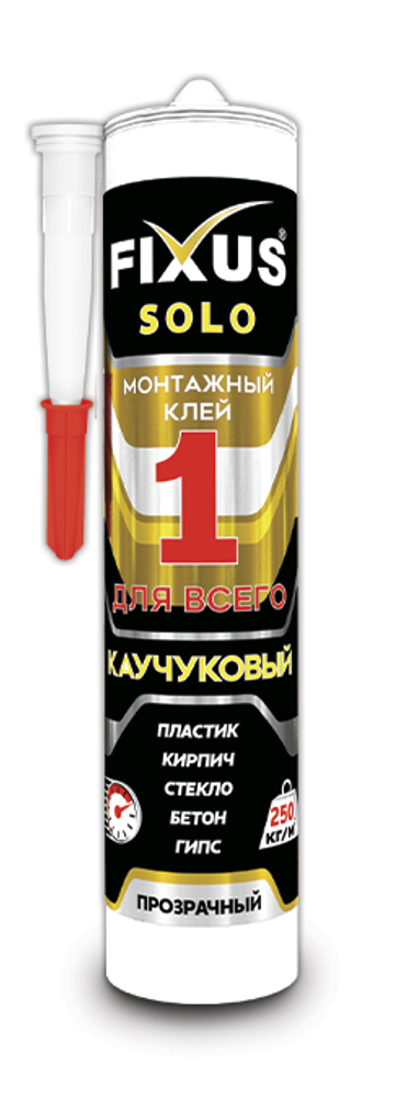 Клей монтажный Фиксус Соло-250 Прозрачный 280 мл