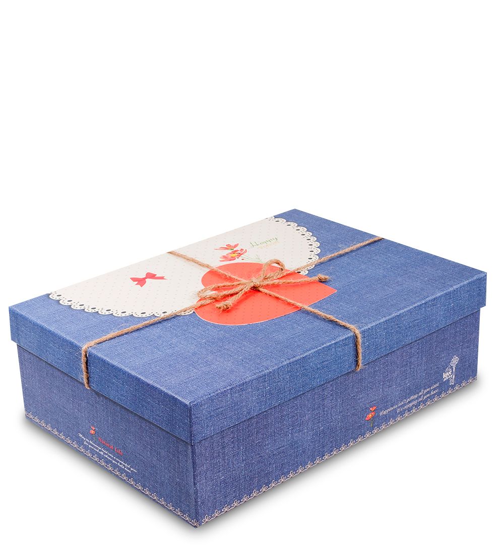 WF-21/3-A Коробка «Прямоугольник» цв.синий