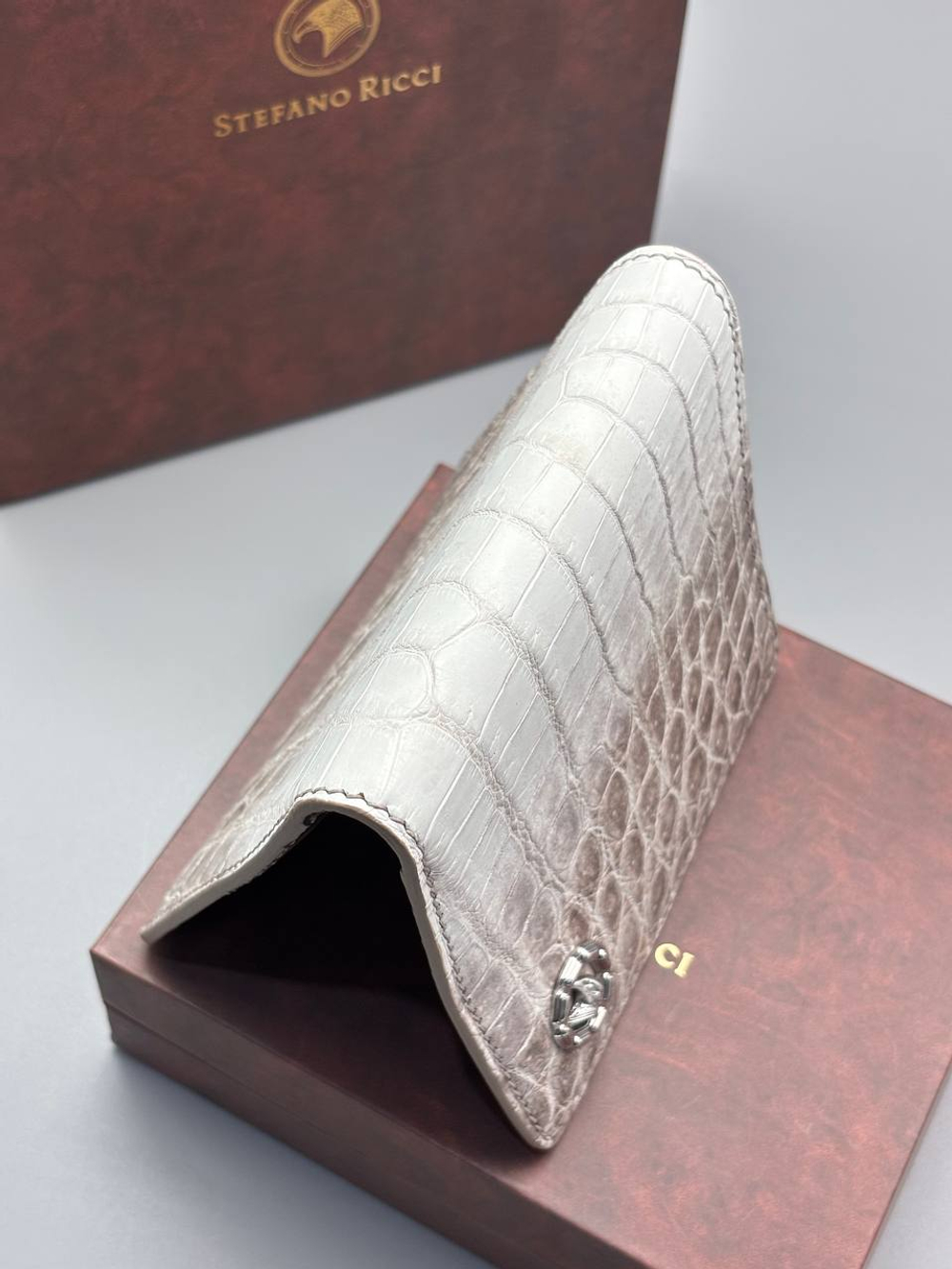 Кошелёк из кожи крокодила Stefano Ricci