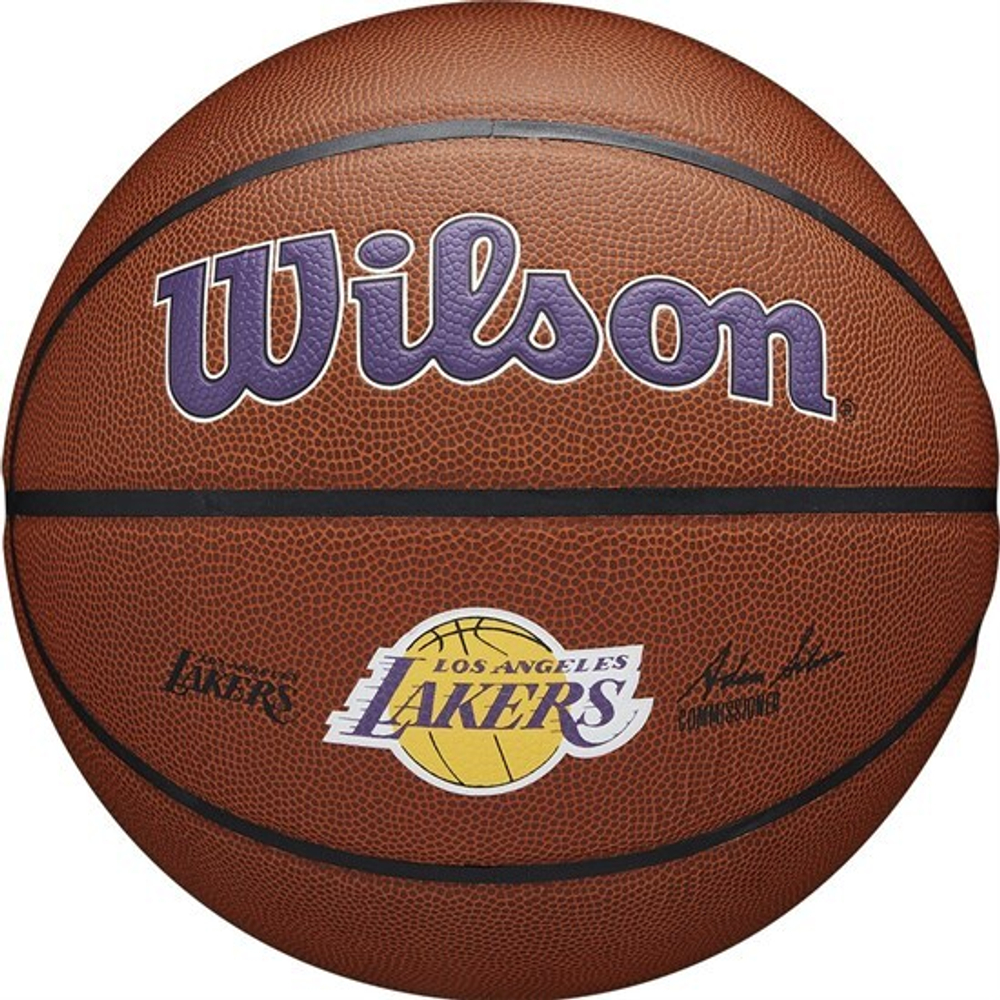 Мяч баскетбольный Wilson NBA TEAM ALLIANCE BSKT LA LAKERS (7)