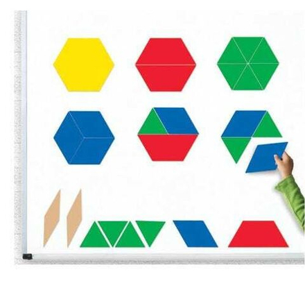 Развивающая игрушка Магнитные блоки геометрические, демонстрационный материал, 47 элементов