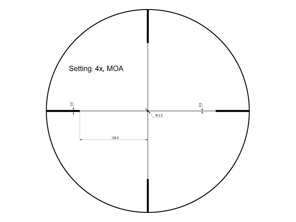 Прицел Vector Optics Forester 1-4x24, сетка VFD-3 (MOA), без подсветки, 30мм, 1/2 MOA, IPX4, 390г