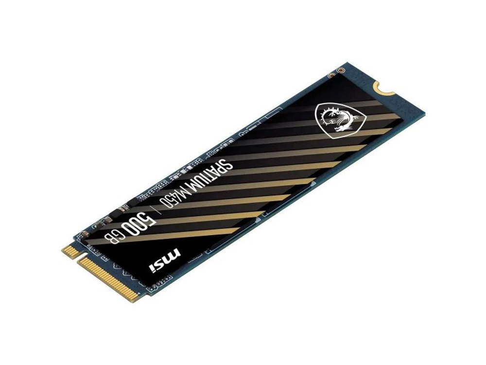 SSD накопитель MSI Spatium M450 500ГБ, M.2 2280, PCIe 4.0 x4, NVMe [S78-440K240-P83]