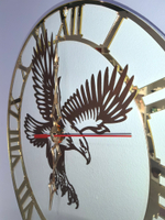 Авторские настенные часы "Орёл" 30см