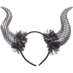 Ободок карнавальный «Дьяволица», черный