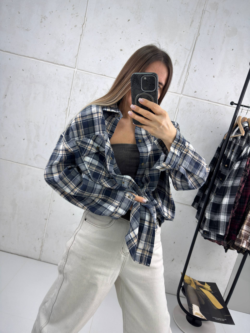 Рубашка женская арт. 11012 цвет "синий"