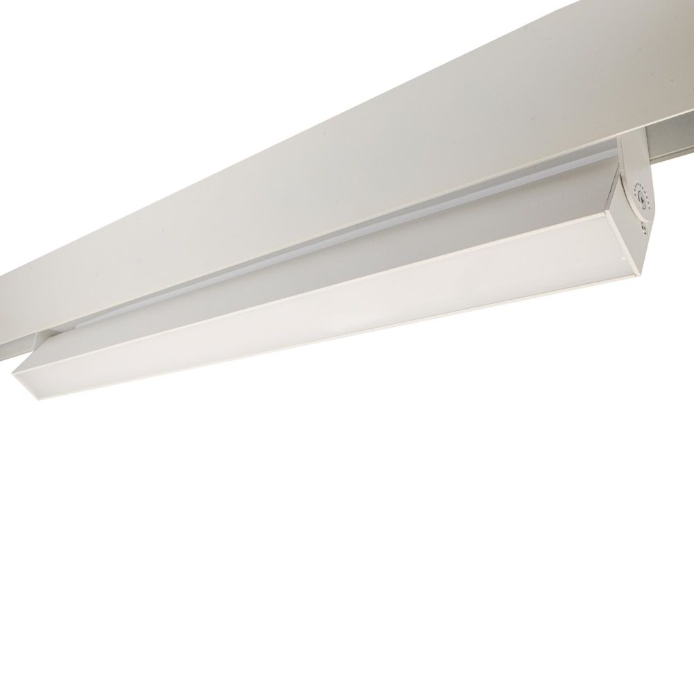 ULB-M80-22W-4000K-35 WHITE Светильник-прожектор линейный светодиодный трековый. Для магнитных шинопроводов. 2000 Лм. Белый свет 4000К. Черный. ТМ Uniel