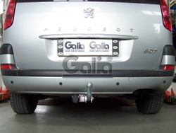 Фаркоп оцинкованный Galia C031A для Citroen C8 2002-2010, FIAT Ulysse 2002-2010, Lancia Phedra 2002-2010, Peugeot 807 2002-2010(паспорт и сертификат в комплекте)(без электрики)