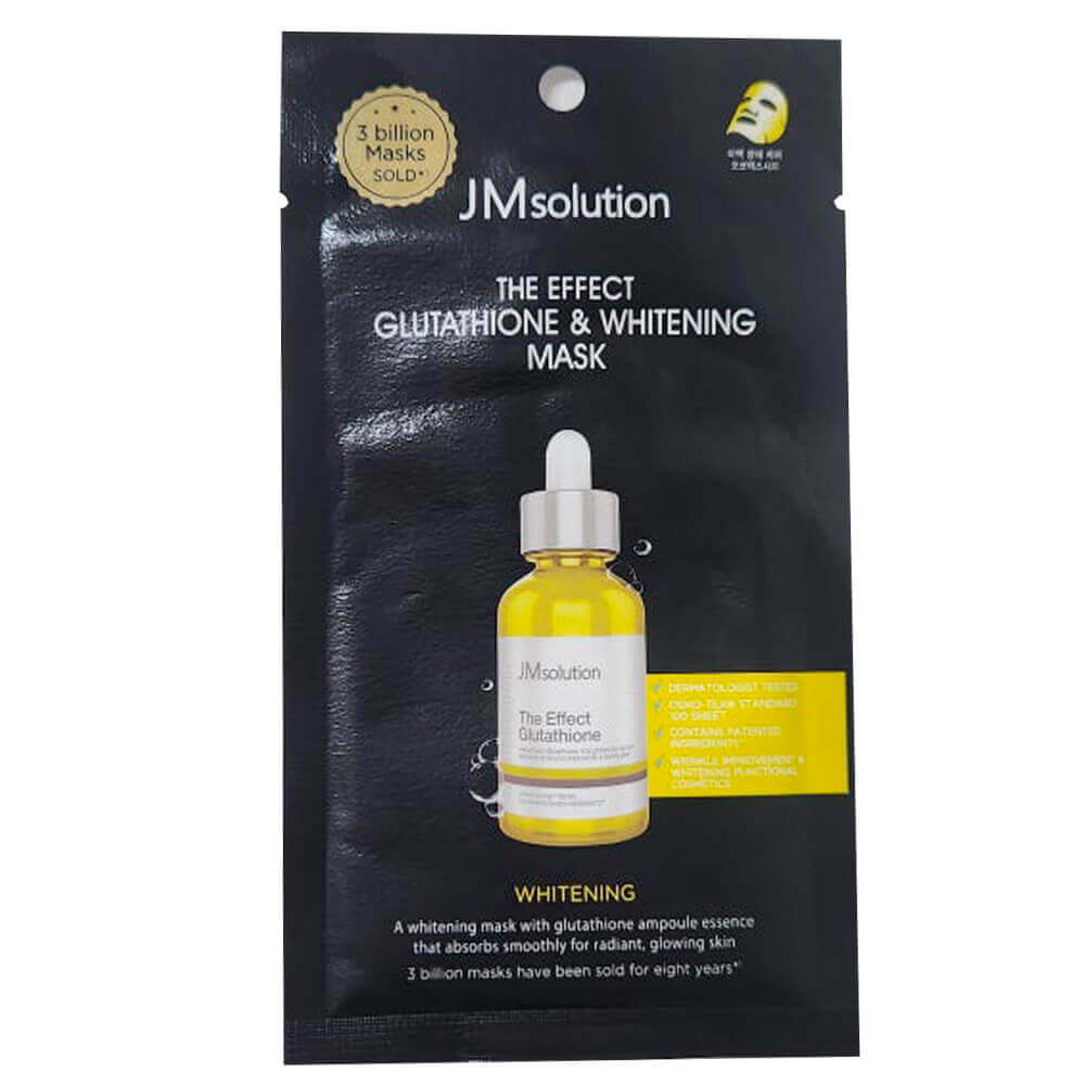 Маска тканевая с глутатионом JMsolution The Effect Glutathione & Whitening Mask, 24 мл