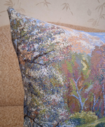 Декоративная гобеленовая наволочка для интерьерной подушки Дыхание весны 68х47