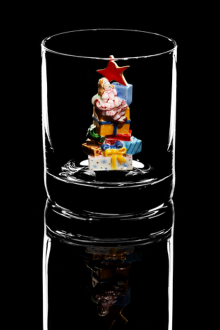 Бокал для виски "Новогодние подарки".