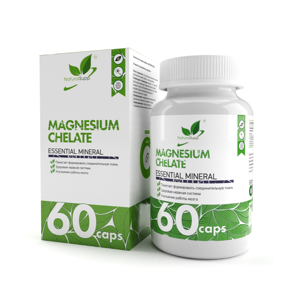 БАД Магний хелат 60 капс. (Naturalsupp)