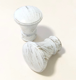 Карниз кованый для штор Луксор d25/16 мм двухрядный, цвет белое золото