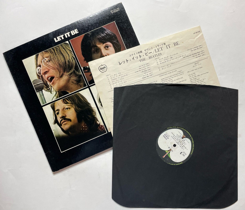 Винтажная виниловая пластинка LP The Beatles Let It Be (Japan 1971) (Obi)