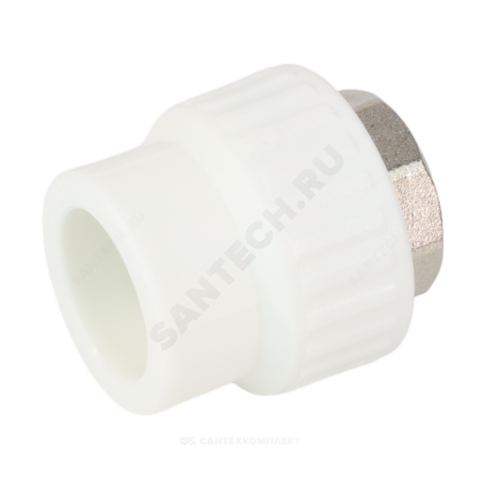 Муфта PP-R комбинированная белая Дн 63х2" ВР под ключ VALFEX 10134063