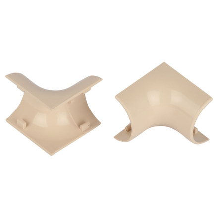 Внутренний угол ЭРА IC-KK-30-13-B для полукруглого кабель-канала бежевый 30х13мм 2шт/комплект