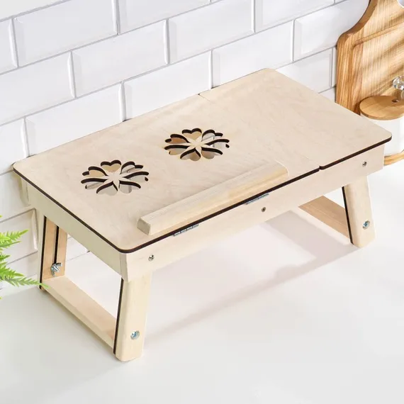 Столик для ноутбука складной &quot;Цветок&quot;, 50×30×21см