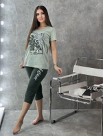 Пижама х/б бриджи+футболка УБФ0019