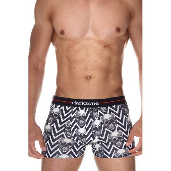 Трусы мужские боксеры белые с принтом DARKZONE DZN2080