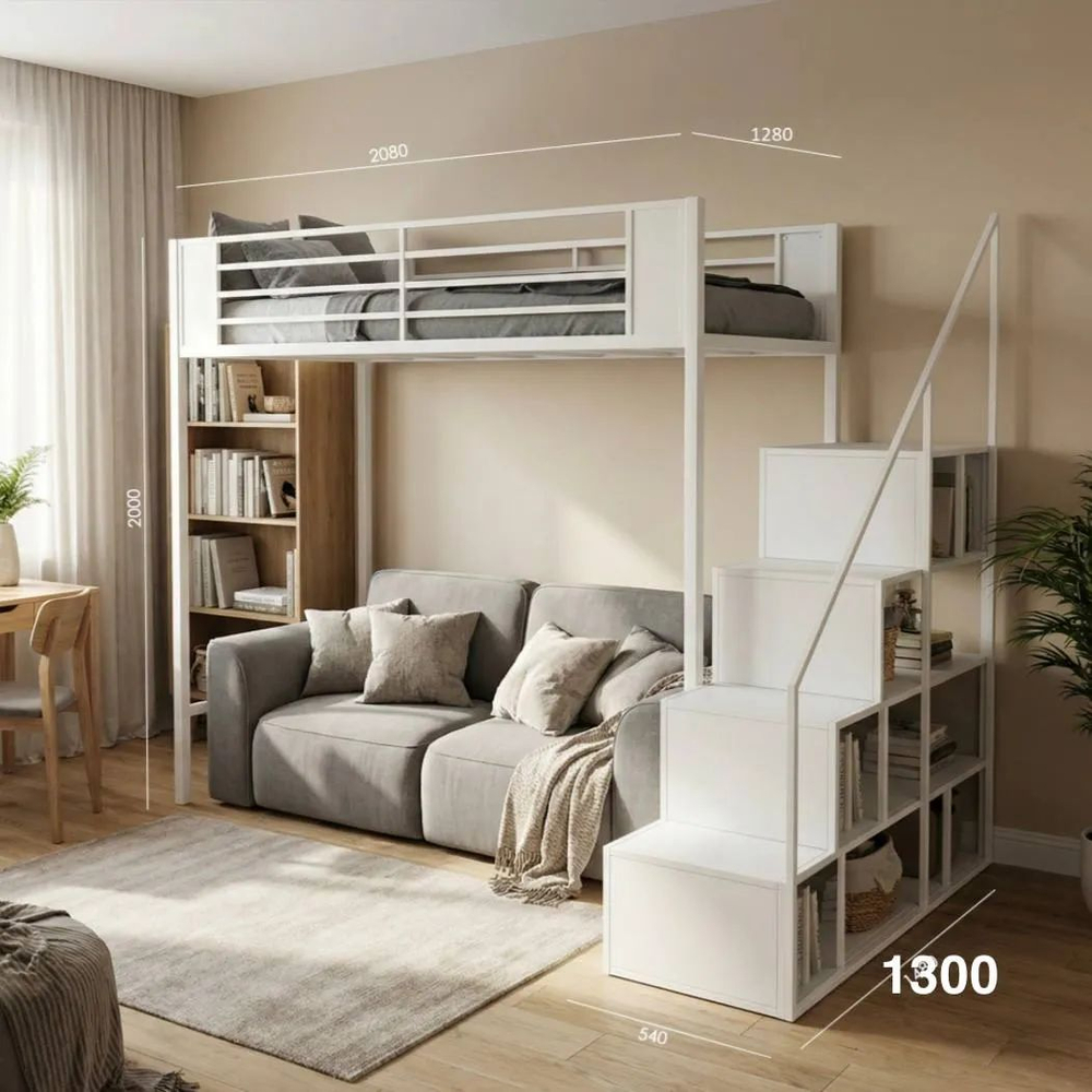 Кровать чердак