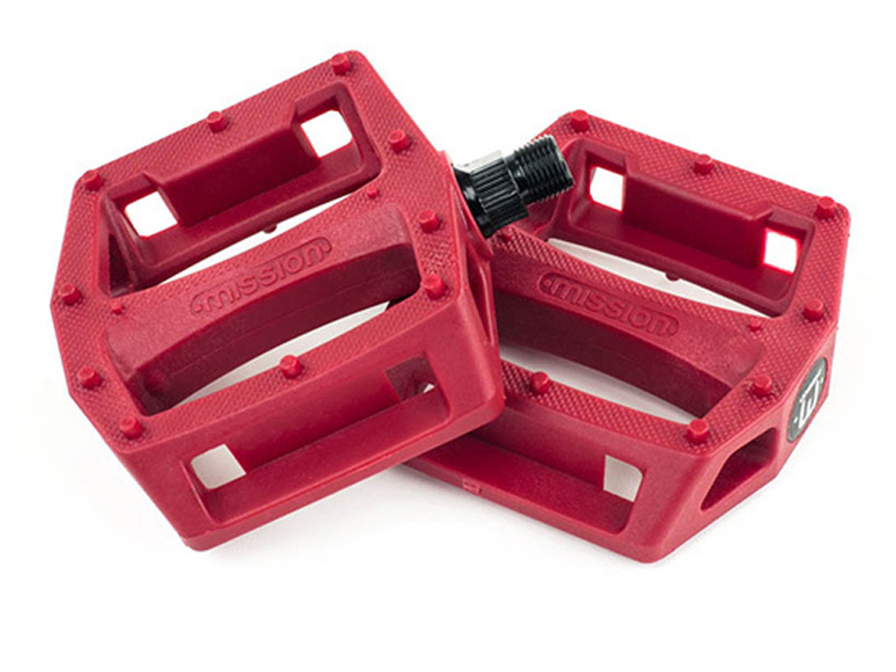 BMX Педали Mission Impulse насыпные ((красный) арт: MN4500RED)