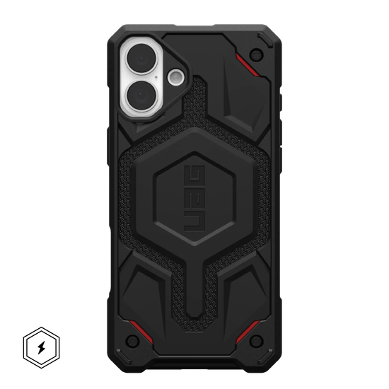 UAG Monarch Pro Kevlar® with MagSafe Series Case for Apple iPhone 16 Plus Kevlar Black (Чёрный)