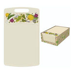 Доска разделочная "Bergamo" прямоугольная 335x220x4мм с декором (светло-бежевый)