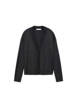 Трикотажный кардиган с V-образной горловиной