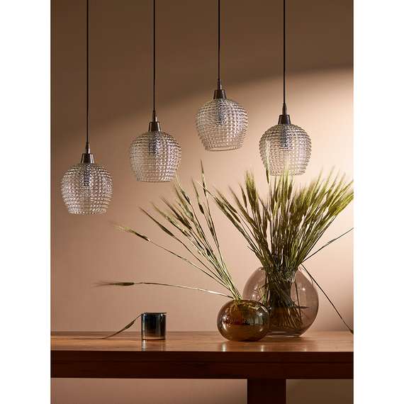 Светильник подвесной каскадный aurora, 110х18 см, прозрачный