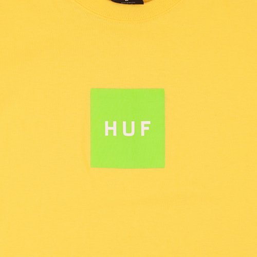 Футболка мужская HUF Essentials Box Logo артикул:TS01666-LMYLW - купить в магазине Дайс