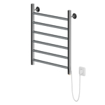 Полотенцесушитель MIXLINE VEGA  60х50 (кноп выкл, 255 Вт, 6 перекладин, правый) электрический ХРОМ