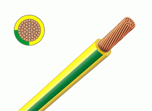 Провод силовой   ПВ-3-6 мм кв. изолированный желто-зеленый  685613.1078