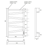 Полотенцесушитель электрический Point Феникс PN15858B П7 500x800, черный