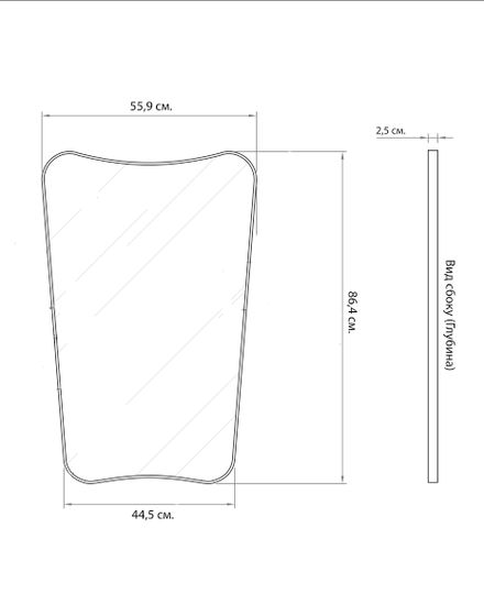 Золотое зеркало в раме “Кейн”