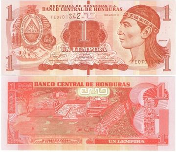 1 лемпира 2014 Гондурас