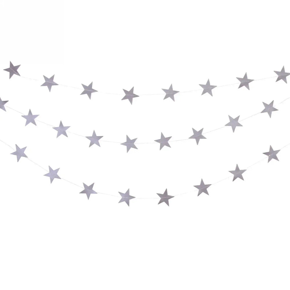 Растяжка «Звездное небо» 4 м, серебро
