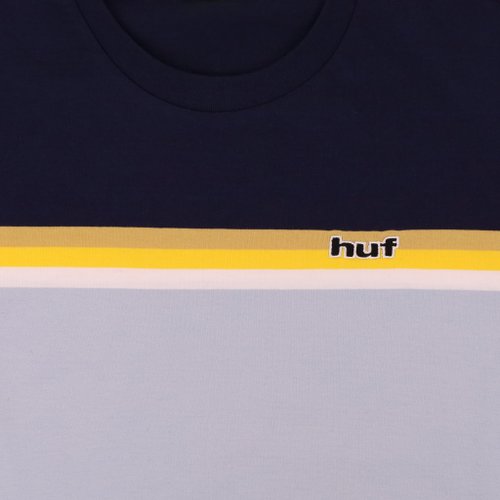 Футболка мужская HUF Lido Stripe Knit артикул:KN00346-LBLUE - купить в магазине Дайс