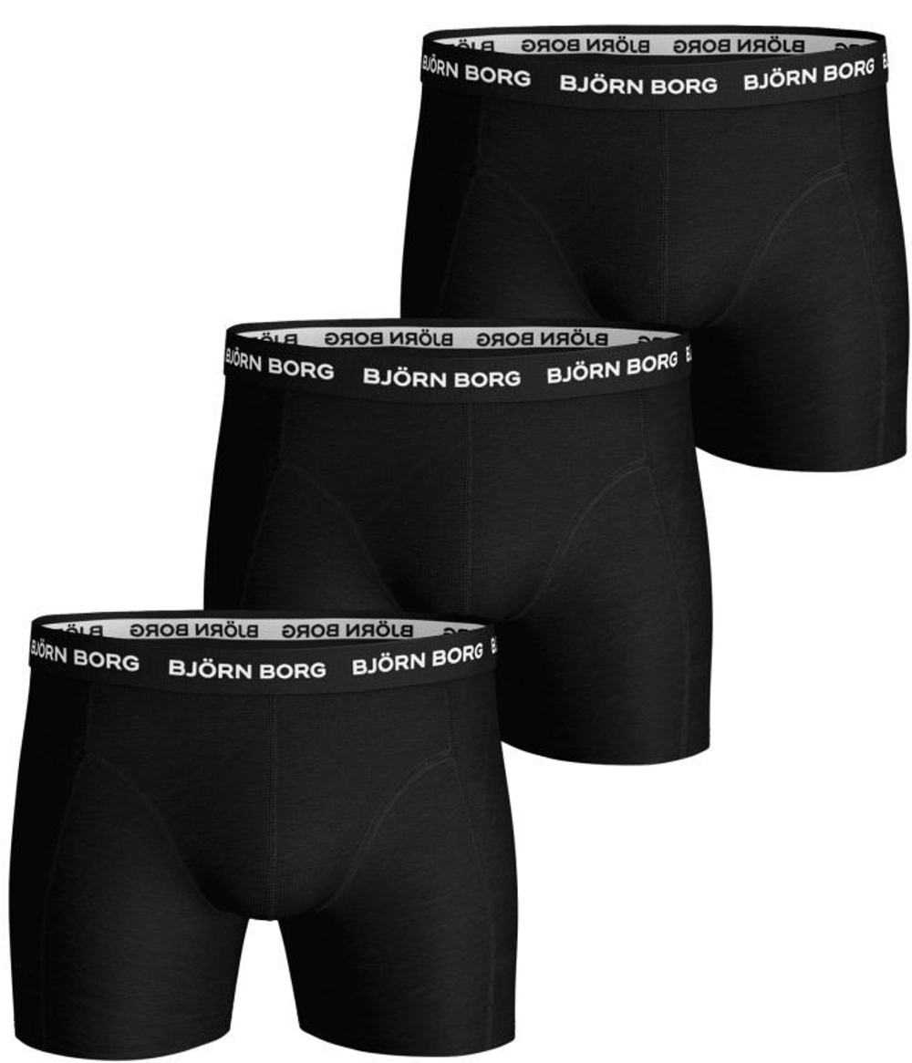 Мужские спортивные боксеры Björn Borg Shorts Solid 3P - black