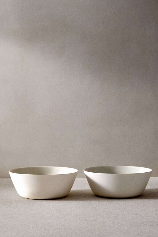 ZARA HOME НАБОР ИЗ 2 ПИАЛ, БЕЛЫЙ