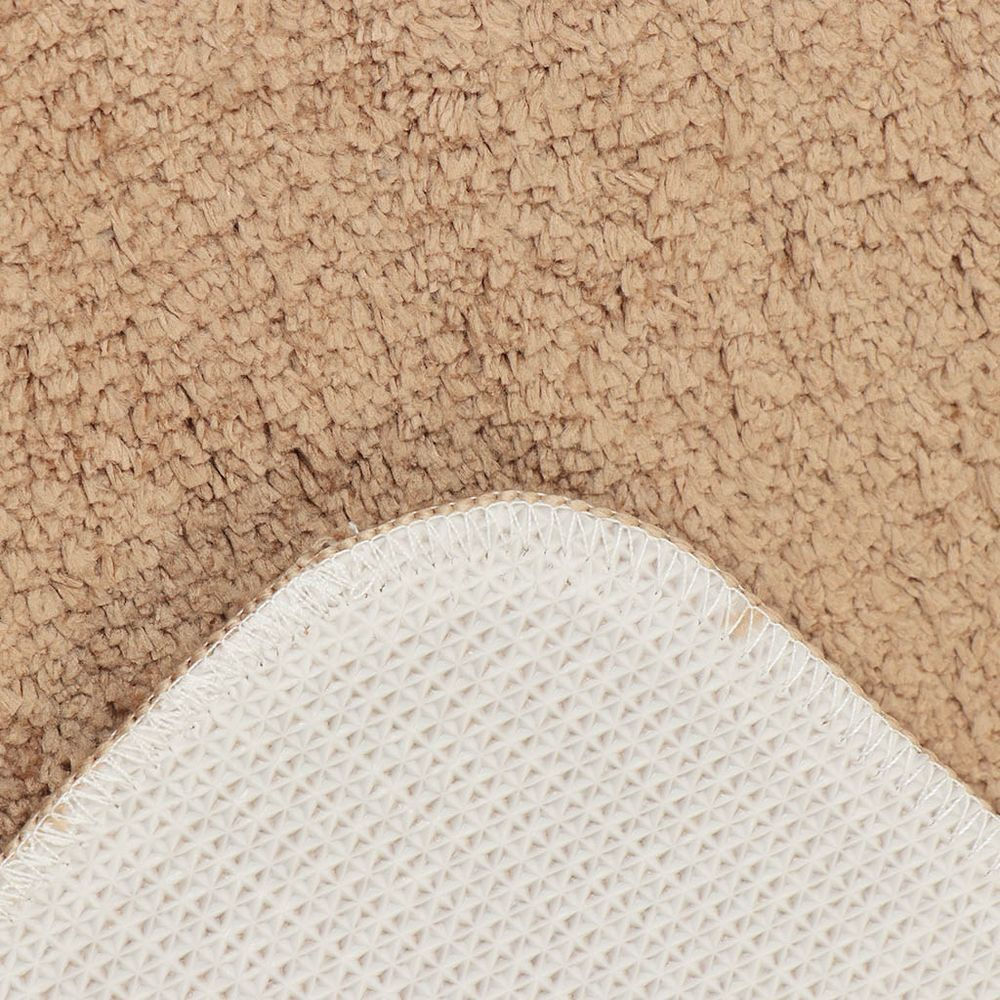 Коврик для ванной, 0.58х0.88 м, ПЭ, крем-брюле, Лама, Y3-785